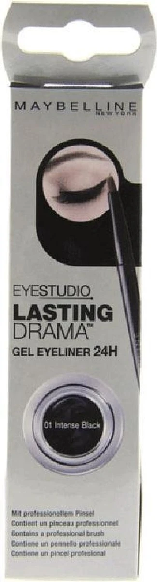 Maybelline Lasting Drama Gel Liner - Zwart - Eyeliner 8 Maybelline Lasting Drama Gel Liner - Zwart - Eyeliner - Afbeelding 8