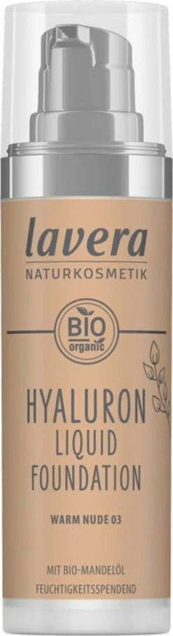 Lavera Make-up Hyaluron Liquid Foundation -Warm Nude 03-, 30 Ml -Cosmetica winkel 328x1200 3
