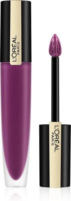 L'Oréal Paris Rouge Signature Lippenstift - 104 I Rebel - Paars - Matte Vloeibare Lipstick 22 L'Oréal Paris Rouge Signature Lippenstift - 104 I Rebel - Paars - Matte Vloeibare Lipstick -Cosmetica winkel 429x1200 1