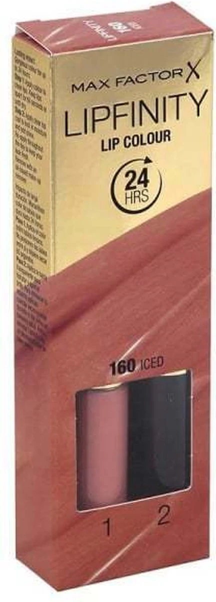 Max Factor Lipfinity Lip Colour Lipstick - 160 Iced 10 Max Factor Lipfinity Lip Colour Lipstick - 160 Iced - Afbeelding 10
