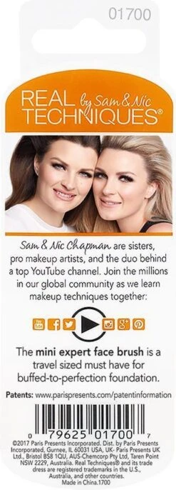 Real Techniques - Brushes Base Mini Expert - Travel Makeup Brush -Cosmetica winkel 432x1200 4