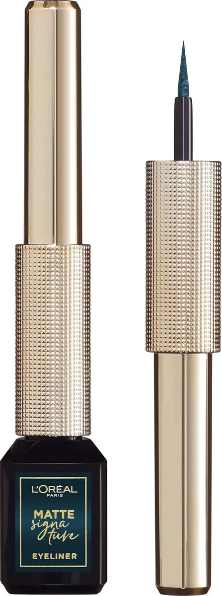 L’Oréal Paris Matte Signature Eyeliner Van Superliner – Matte Liquid Eyeliner – Waterproof - 04 Emeraude – Groen 9 L’Oréal Paris Matte Signature Eyeliner Van Superliner – Matte Liquid Eyeliner – Waterproof - 04 Emeraude – Groen - Afbeelding 9