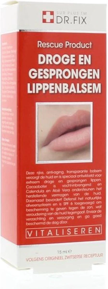 Dr. Fix Kapotte Droge Lippen Balsem - 15 Ml - Lippenbalsem 2 Dr. Fix Kapotte Droge Lippen Balsem - 15 Ml - Lippenbalsem - Afbeelding 2