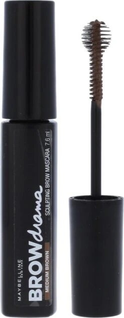Maybelline Brow Drama - Medium Brown - Bruin - Wenkbrauwmascara -Cosmetica winkel 467x1200 2