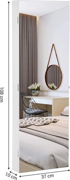 Nancy's Make-up Organizer – Sieraden & Spiegelkast – Spiegelkast, Deur & Wandhouder Met Binnenspiegel – Make-up Opbergen -Cosmetica winkel 470x1200 2