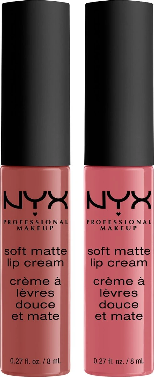 NYX Professional Makeup - Holidays 2022 Mrs Claus - Soft Matte Lip Cream Duo 02 - Roze 2 NYX Professional Makeup - Holidays 2022 Mrs Claus - Soft Matte Lip Cream Duo 02 - Roze - Afbeelding 2