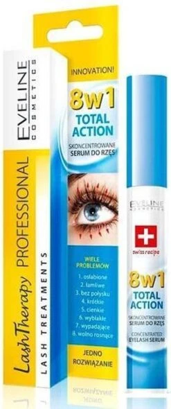 Eveline Cosmetics Lash Therapy Wimperserum 8in1 10ml. -Cosmetica winkel 502x1200