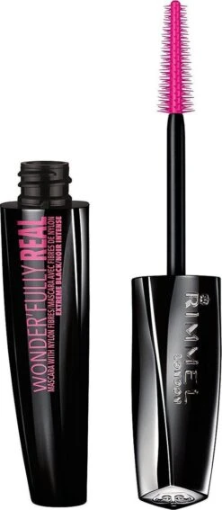 Rimmel London Wonder'fully Real Mascara - Volume - Extreme Black -Cosmetica winkel 523x1200