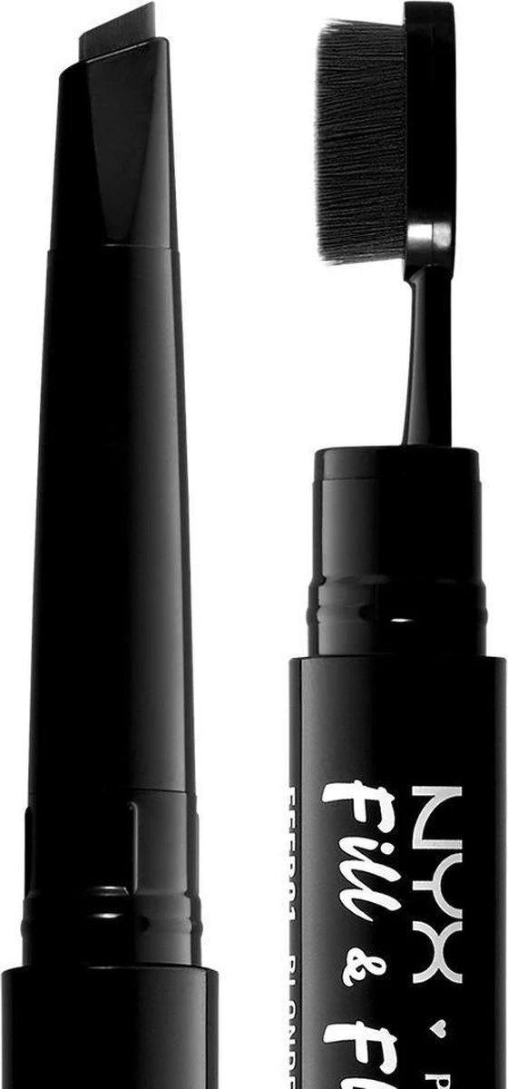 NYX Professional Makeup Fill & Fluff Eyebrow Pomade Pencil - FFEP08 Black - Wenkbrauw Potlood - 0,2 Gr 2 NYX Professional Makeup Fill & Fluff Eyebrow Pomade Pencil - FFEP08 Black - Wenkbrauw Potlood - 0,2 Gr - Afbeelding 2