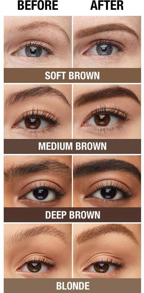 Maybelline Tattoo Brow 36H Wenkbrauwpotlood - 05 Medium Brown 12 Maybelline Tattoo Brow 36H Wenkbrauwpotlood - 05 Medium Brown - Afbeelding 12