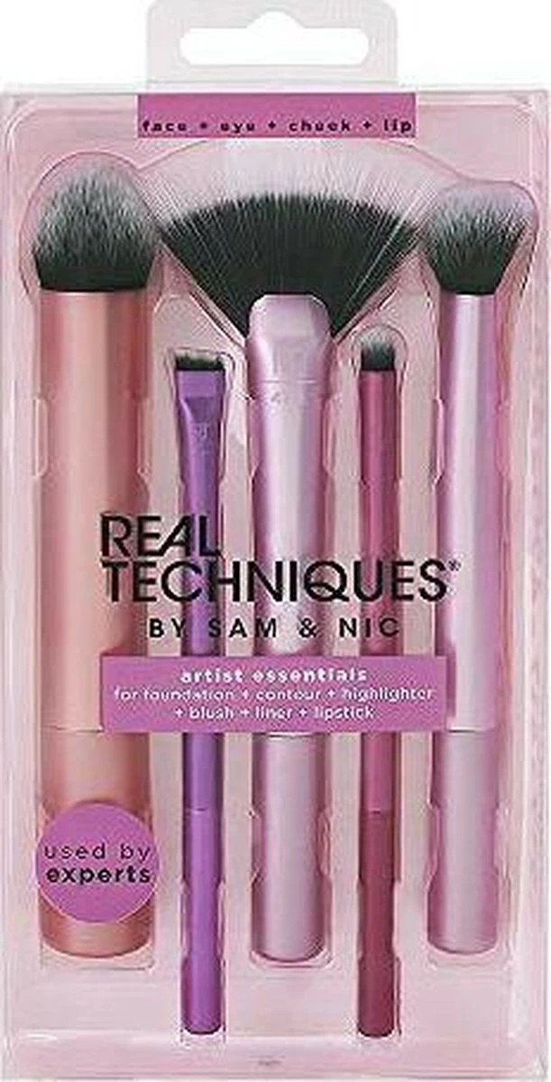Make-up Borstel Set Artist Essentials Real Techniques (5 Pcs) 5 Make-up Borstel Set Artist Essentials Real Techniques (5 Pcs) - Afbeelding 5