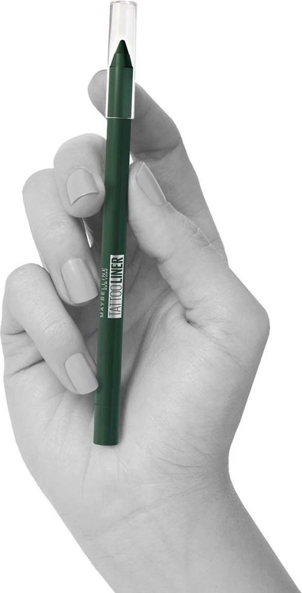 Maybelline Tattoo Liner Gel Pencil - 922 Intense Green - Groen - Waterproof Oogpotlood 7 Maybelline Tattoo Liner Gel Pencil - 922 Intense Green - Groen - Waterproof Oogpotlood - Afbeelding 7