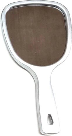 Handspiegel Trio - Spiegel Ø 13,5 Cm - 1X 3X & 5X Vergrotend - Zilver - Afmeting: 25 X 13,3 Cm.