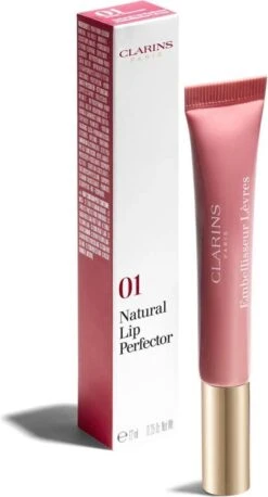 Clarins Instant Light Natural Lip Perfector - 01 Rose Shimmer - Lipgloss - 12 Ml -Cosmetica winkel 647x1200