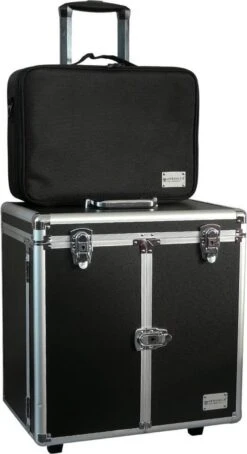 Veronica NAIL-PRODUCTS Aluminium Pedicure Koffer - Bijpassende Nylon Tas - Speciaal Voor Pedicure Motor