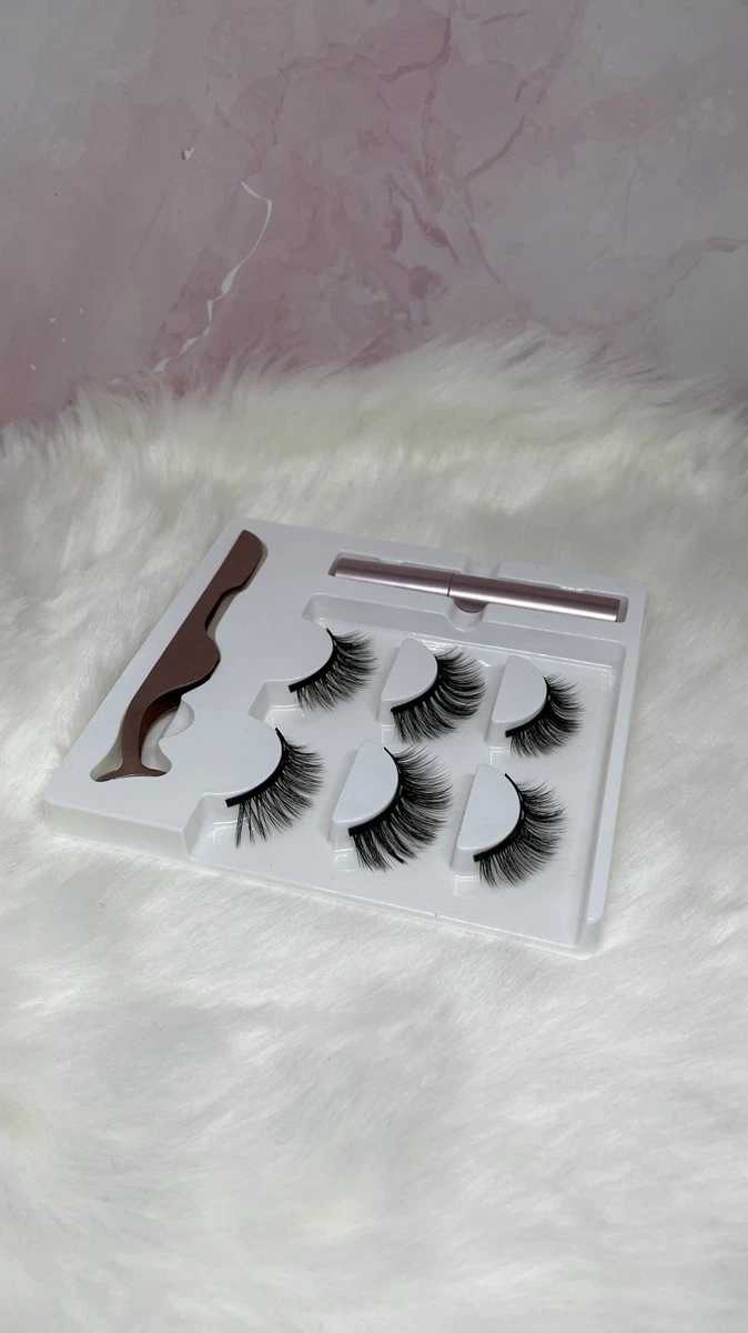 Magnetische Eyeliner En Magnetiche Wimpers - 3 Paar Nepwimpers - 3D Fake Lashes - Inclusief Pincet-natural 5 Magnetische Eyeliner En Magnetiche Wimpers - 3 Paar Nepwimpers - 3D Fake Lashes - Inclusief Pincet-natural - Afbeelding 5