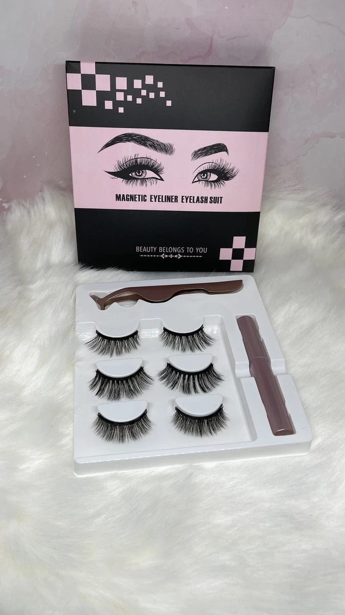 Magnetische Eyeliner En Magnetiche Wimpers - 3 Paar Nepwimpers - 3D Fake Lashes - Inclusief Pincet-natural 2 Magnetische Eyeliner En Magnetiche Wimpers - 3 Paar Nepwimpers - 3D Fake Lashes - Inclusief Pincet-natural - Afbeelding 2