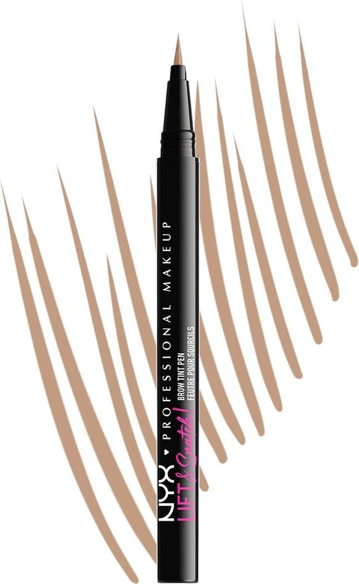 NYX Professional Makeup Lift & Snatch! Brow Tint Pen Wenkbrauwpotlood - Taupe 2 NYX Professional Makeup Lift & Snatch! Brow Tint Pen Wenkbrauwpotlood - Taupe - Afbeelding 2