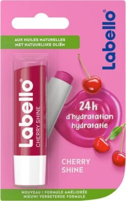 Labello Cherry Shine Lippenbalsem - 4 Balsems -Cosmetica winkel 751x1200