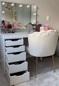 Jumanah® Collections "Sorted" - Large - Set A - Make Up Organizer Ladeverdeler Transparant Acryl- Ikea Alex 5 Ladeblok -Cosmetica winkel 825x1200 4