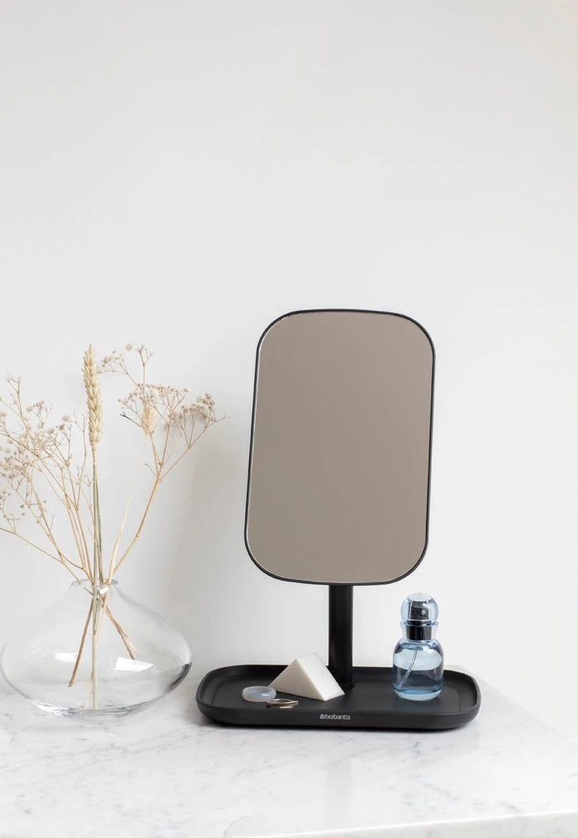 Brabantia ReNew Make-up Spiegel - Met Accessoireschaal - Dark Grey 14 Brabantia ReNew Make-up Spiegel - Met Accessoireschaal - Dark Grey - Afbeelding 14