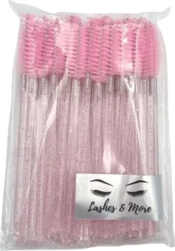 Wegwerp Wimper En Wenkbrauw Borsteltjes - Mascara Borsteltjes - 10 Stuks - Roze -Cosmetica winkel 840x1200 1
