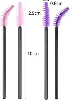 Vardaan Wegwerp Wimper & Wenkbrauw Borstels - Mascara Borsteltjes - Paarse & Roze Borsteltjes Voor Makeup - Mascara Borstel - 50 Stuks -Cosmetica winkel 843x1200 1