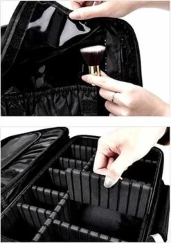 Cosmetica Koffer - Make-up Koffer Met Verstelbare Vakken - Visagie En Nagelstyliste Beauty Koffer - 26x23x9CM 37 Cosmetica Koffer - Make-up Koffer Met Verstelbare Vakken - Visagie En Nagelstyliste Beauty Koffer - 26x23x9CM -Cosmetica winkel 848x1200 4