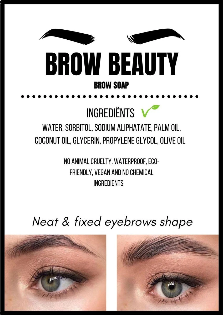 Brow Soap Wenkbrauwgel Brow Lamination Wenkbrauw Zeep Brow Lift - Brow Gel Soap Brow Make Up - Brow Beauty 5 Brow Soap Wenkbrauwgel Brow Lamination Wenkbrauw Zeep Brow Lift - Brow Gel Soap Brow Make Up - Brow Beauty - Afbeelding 5