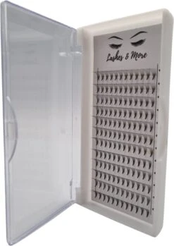 Lashes & More - Nepwimpers - 10D 10mm 0.05 D Krul - Pre-Made Volume Fans – Russian Volume – Pre-Made Fans- Wimperextensions – Wimper Extensions - Verkrijgbaar In Lengte 9mm Tot 15mm