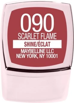 Maybelline Color Sensational Shine Compulsion Lippenstift - 90 Scarlet Flame -Cosmetica winkel 868x1200