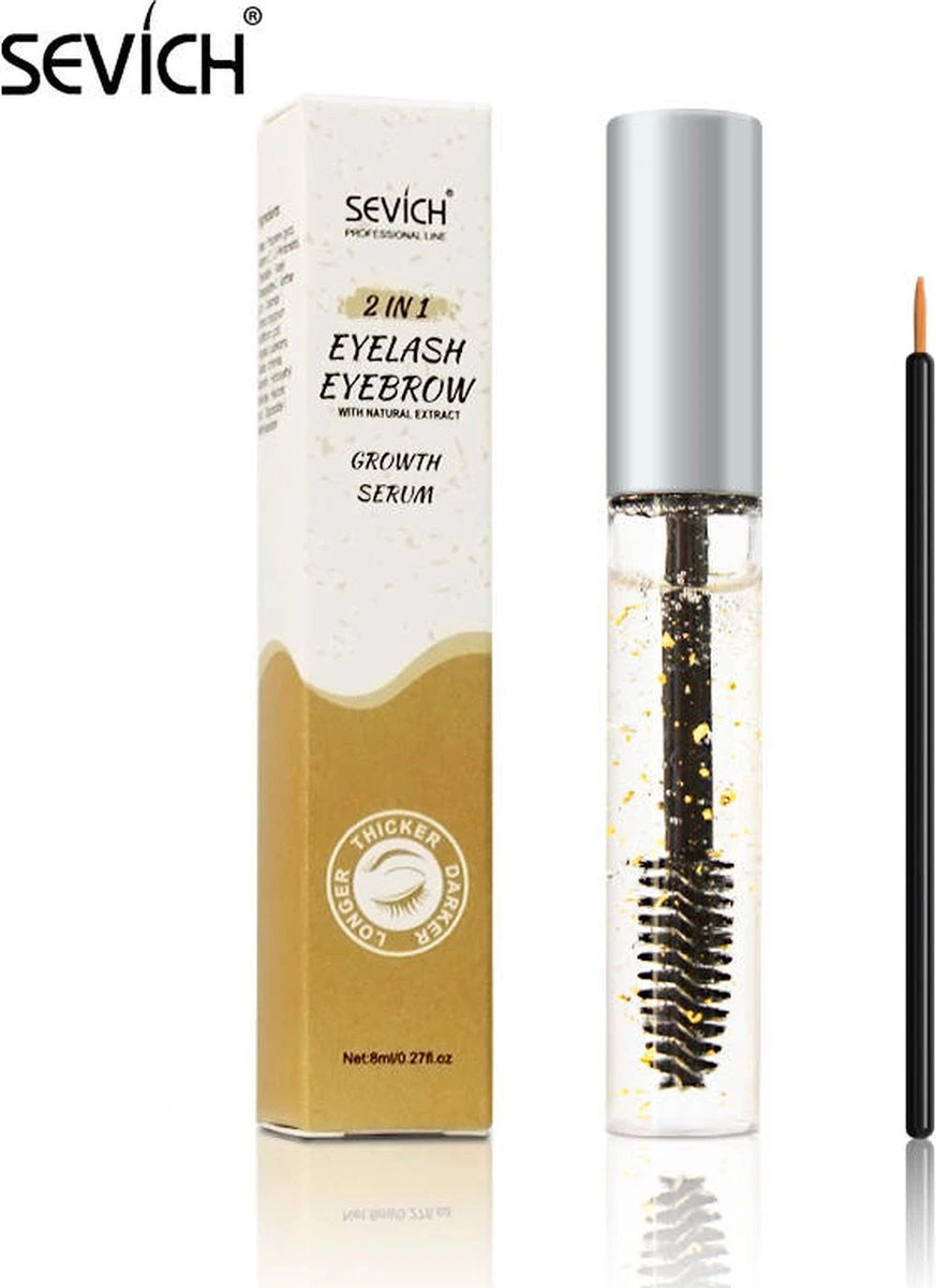 2 In 1 - Wimperserum - Wenkbrauwserum - Groei Serum - Met Vitamine E - Nummer 1 Best Seller In Amerika - 2 2 In 1 - Wimperserum - Wenkbrauwserum - Groei Serum - Met Vitamine E - Nummer 1 Best Seller In Amerika - - Afbeelding 2