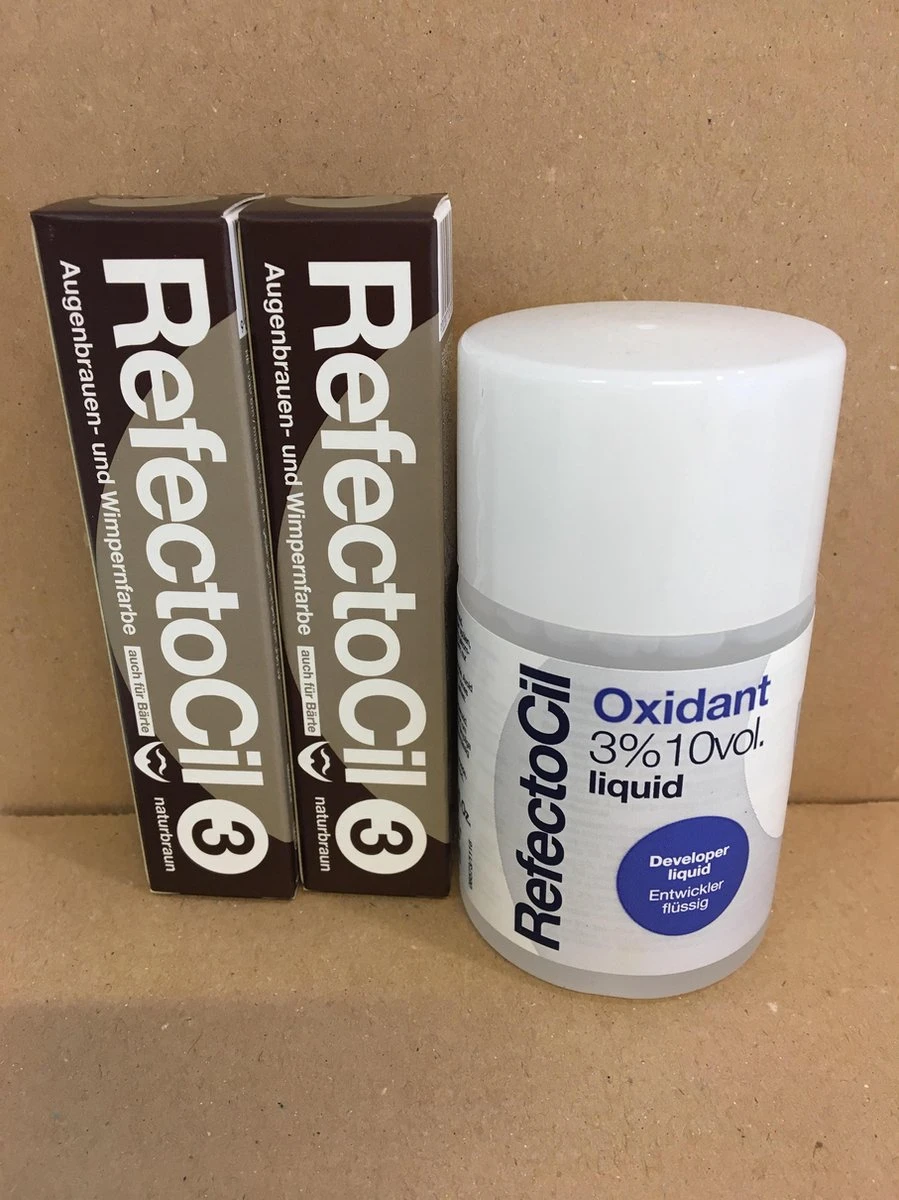RefectoCil 2 Stuks Natuur Bruin + 100ml Oxidant 1 RefectoCil 2 Stuks Natuur Bruin + 100ml Oxidant