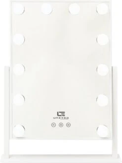 United Entertainment - Hollywood Spiegel Met 12 LEDs - 36x47,5 Cm - Wit -Cosmetica winkel 900x1200 30