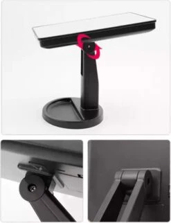 Make-Up Spiegel - LED Verlichting - Zwart - Cosmetica Spiegel - Scheerspiegel 7 Make-Up Spiegel - LED Verlichting - Zwart - Cosmetica Spiegel - Scheerspiegel -Cosmetica winkel 921x1200 2