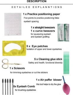 Lashes & More | Wimperextensions Starters Pakket | Oefenset Voor Beginnend Wimperstylist | Lash Kit | Oefen Wimper Set -Cosmetica winkel 926x1200