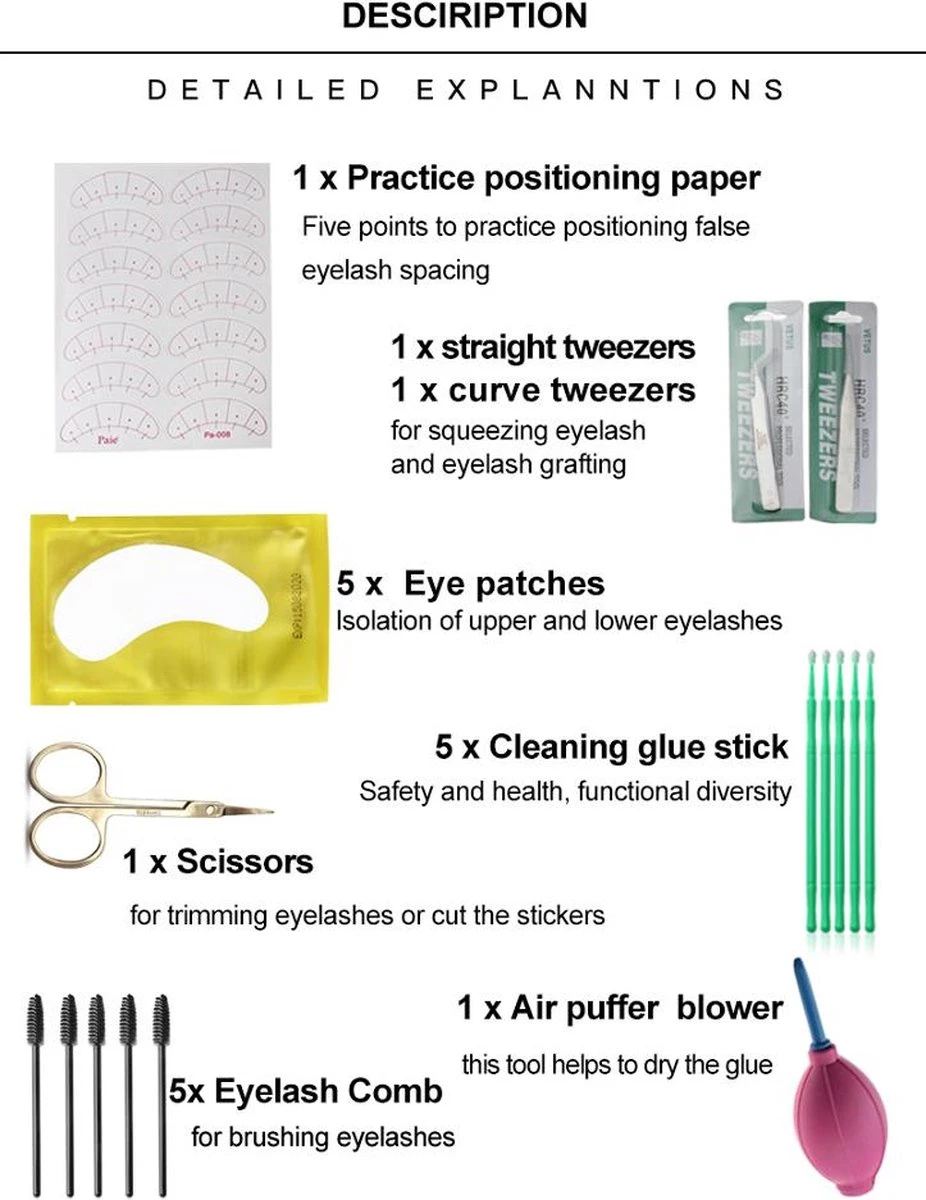 Lashes & More | Wimperextensions Starters Pakket + Luxe Nano Mister | Oefenset Voor Beginnend Wimperstylist | Lash Kit | Oefen Wimper Set 6 Lashes & More | Wimperextensions Starters Pakket + Luxe Nano Mister | Oefenset Voor Beginnend Wimperstylist | Lash Kit | Oefen Wimper Set - Afbeelding 6