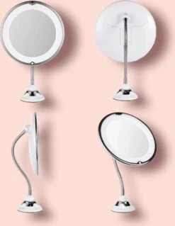 Make-Up Spiegel - 7X Vergroting - LED Licht - Make Up Spiegel Met Verlichting - Vergrootspiegel Met Zuignap - Exclusief Baterijen(Niet Ingegrepen 3AAA)3AAA -Cosmetica winkel 928x1200 3