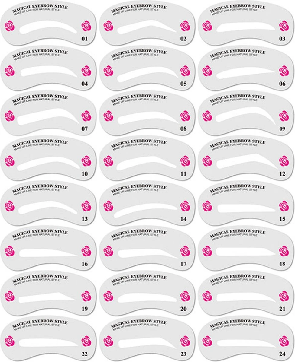 Merkloos Wenkbrauw Stencil / Wenkbrauw Sjabloon Voor Wenkbrauw Stempel - 24 Verschillende Sjablonen - Wenkbrauw Poeder En Wenkbrauwverf - Brow Stamp - Wenkbrauw Vormen - Make Up Set - Make Up Kwasten Set - Cadeau Voor Haar - Wenkbrauwsjablonen 5 Merkloos Wenkbrauw Stencil / Wenkbrauw Sjabloon Voor Wenkbrauw Stempel - 24 Verschillende Sjablonen - Wenkbrauw Poeder En Wenkbrauwverf - Brow Stamp - Wenkbrauw Vormen - Make Up Set - Make Up Kwasten Set - Cadeau Voor Haar - Wenkbrauwsjablonen - Afbeelding 5