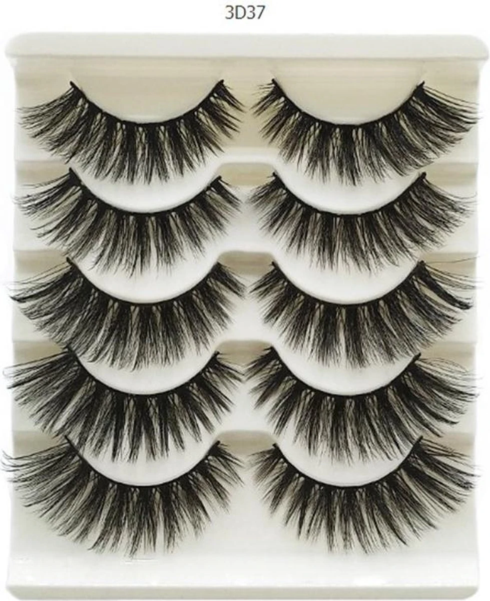 Without Lemons 3D Wimpers 3D37 - 5 Paar - Natuurlijke Kunst Wimpers - Nep Wimpers - Valse Wimpers - Zwart - Wimper Extension - Stijlvol - Fake Eyelashes - Natuurlijk - Stijvol - Make Up - 15cm 1 Without Lemons 3D Wimpers 3D37 - 5 Paar - Natuurlijke Kunst Wimpers - Nep Wimpers - Valse Wimpers - Zwart - Wimper Extension - Stijlvol - Fake Eyelashes - Natuurlijk - Stijvol - Make Up - 15cm