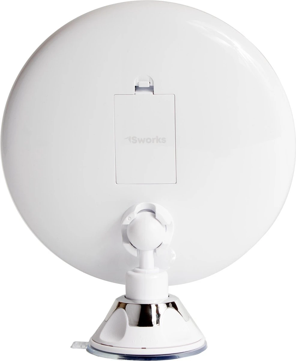 Vergroot Make Up En Scheer Spiegel Met LED Verlichting - 10x Vegroting En Natuurlijk Licht Voor Cosmetica/Scheren/Epileren - 360° Graden Verstelbare Zuignap En Wandbevestiging - Badkamer/Douche/Slaapkamer - Rond – Wit 7 Vergroot Make Up En Scheer Spiegel Met LED Verlichting - 10x Vegroting En Natuurlijk Licht Voor Cosmetica/Scheren/Epileren - 360° Graden Verstelbare Zuignap En Wandbevestiging - Badkamer/Douche/Slaapkamer - Rond – Wit - Afbeelding 7