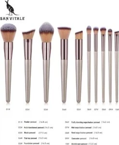 San Vitale® - Luxe Professionele Make Up Kwasten Set - Make Up Brush - Vegan Penselen - Inclusief Pouch - Make Up Pouch Met 10-delig Penselen Set - Champagne/goud 15 San Vitale® - Luxe Professionele Make Up Kwasten Set - Make Up Brush - Vegan Penselen - Inclusief Pouch - Make Up Pouch Met 10-delig Penselen Set - Champagne/goud -Cosmetica winkel 989x1200 4